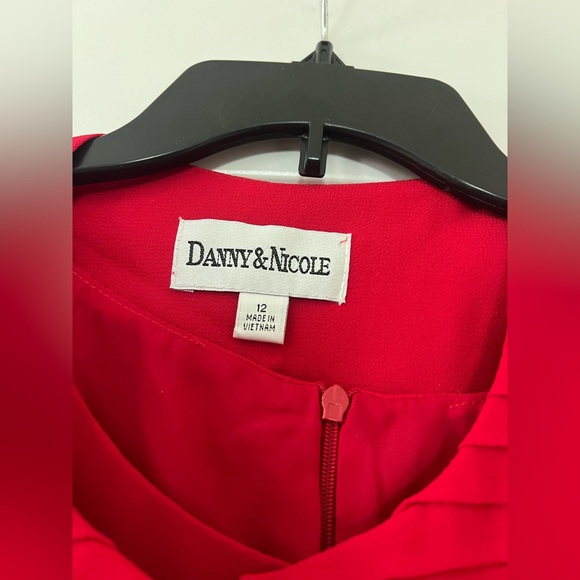 Danny & Nicole dress set featuring a jacket and a dress with a pleated hem- 12 - Picture 3 of 11